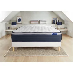 Actisom Ensemble Mémoire de forme de confort Ferme avec sommier kit