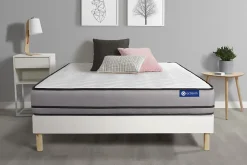 Actisom Ensemble Mémoire de forme de confort Très ferme avec sommier kit