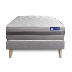 Actisom Ensemble Mémoire de forme de confort Mi-ferme avec sommier kit