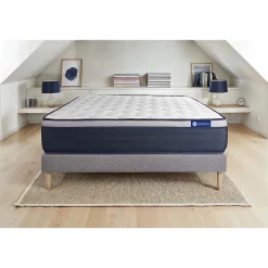 Actisom Ensemble Mémoire de forme de confort Ferme avec sommier kit New
