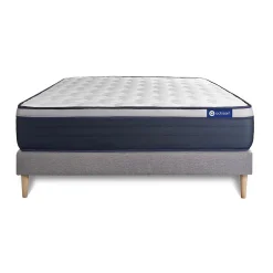 Actisom Ensemble Mémoire de forme de confort Ferme avec sommier kit New