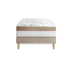 Marmottes & Co Ensemble Mémoire de forme de confort Ferme avec sommier tapissier Discount