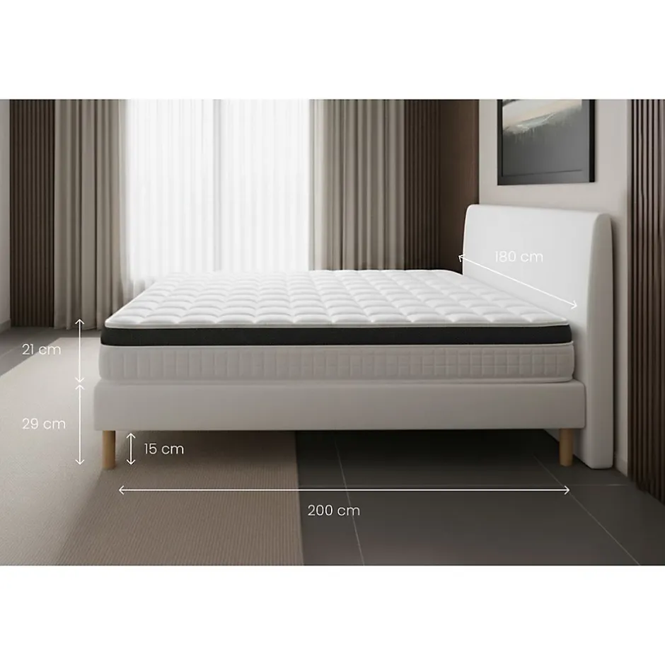 Prestige Literie Ensemble Mémoire de forme de confort Ferme avec sommier kit Online
