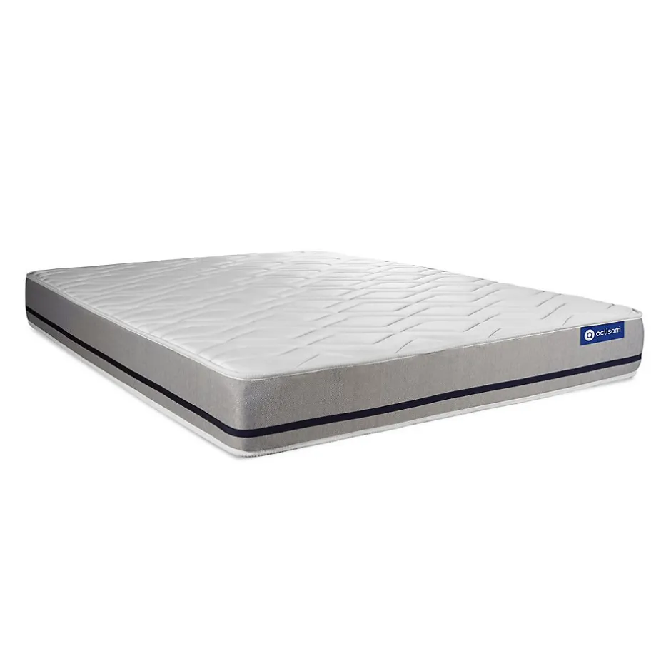 Actisom Ensemble Mémoire de forme de confort Mi-ferme avec sommier kit