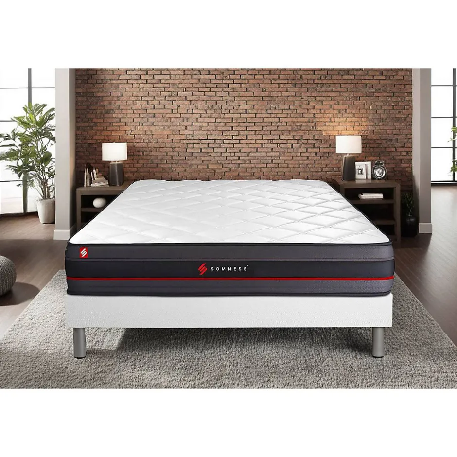 Somness Ensemble Mémoire de forme de confort Ferme avec sommier kit Outlet