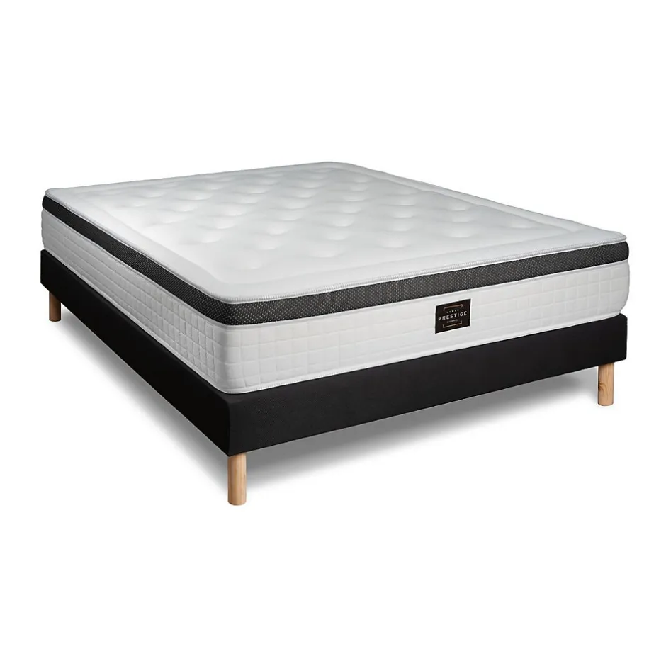 Prestige Literie Ensemble Mémoire de forme de confort Equilibré avec sommier kit
