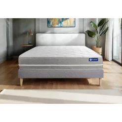 Actisom Ensemble Mémoire de forme de confort Equilibré avec sommier kit