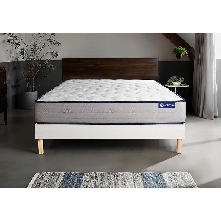 Actisom Ensemble Mémoire de forme de confort Ferme avec sommier kit