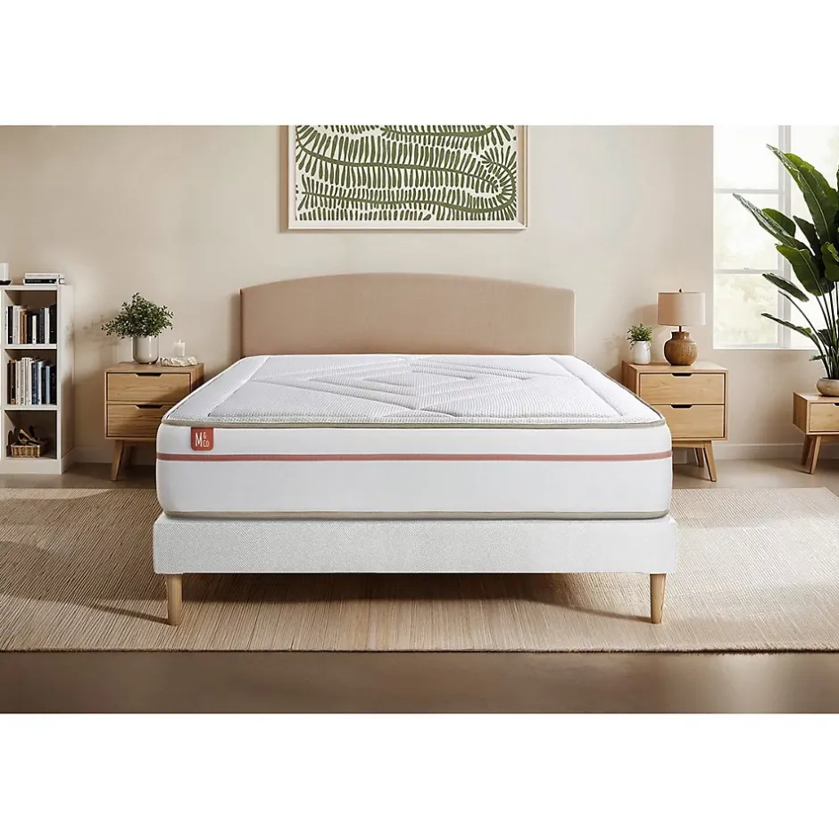 Marmottes & Co Ensemble Mémoire de forme de confort Equilibré avec sommier tapissier Outlet