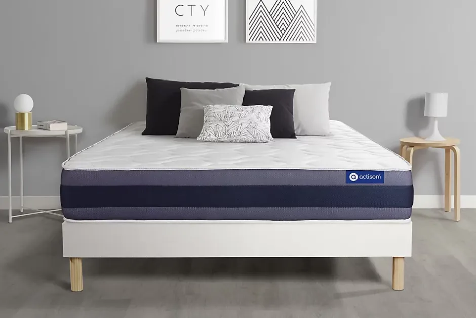 Actisom Ensemble Mémoire de forme de confort Equilibré avec sommier kit Online