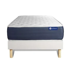 Actisom Ensemble Mémoire de forme de confort Equilibré avec sommier kit