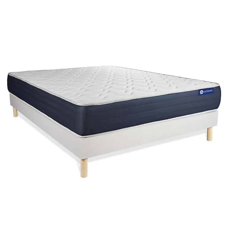 Actisom Ensemble Mémoire de forme de confort Equilibré avec sommier kit Discount