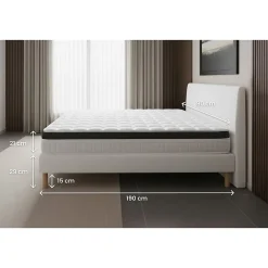 Prestige Literie Ensemble Mémoire de forme de confort Ferme avec sommier tapissier Best