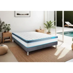 Bodycare Ensemble Mémoire de forme de confort Ferme avec sommier tapissier