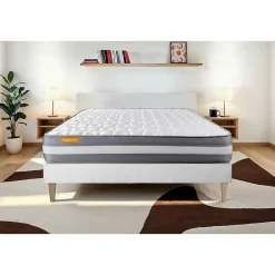 Sept Nuits Ensemble Mémoire de forme de confort Ferme avec sommier tapissier Best