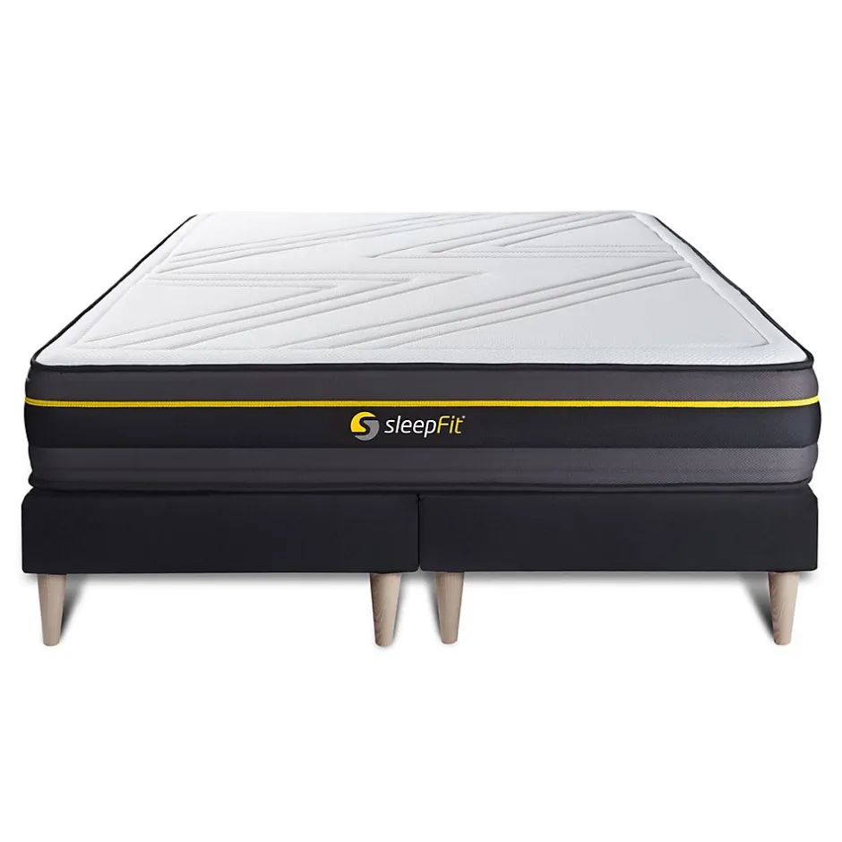 Sleepfit Ensemble Mémoire de forme de confort Ferme avec sommier tapissier