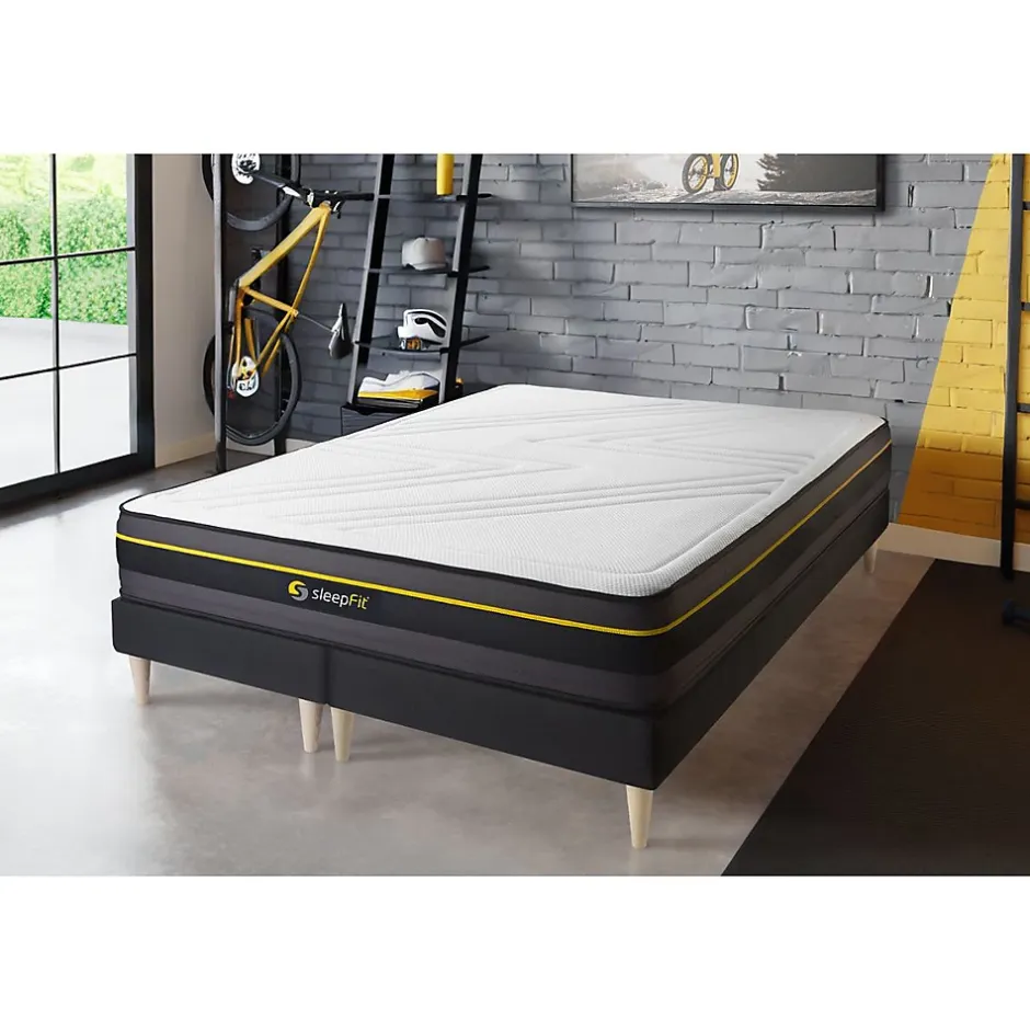 Sleepfit Ensemble Mémoire de forme de confort Ferme avec sommier tapissier