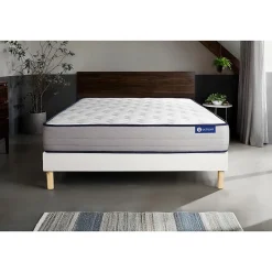 Actisom Ensemble Mémoire de forme de confort Ferme avec sommier kit Sale