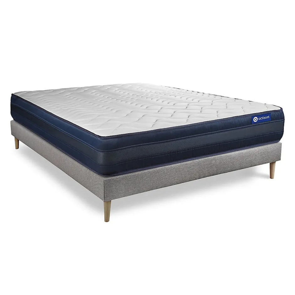 Actisom Ensemble Mémoire de forme de confort Très ferme avec sommier kit Discount