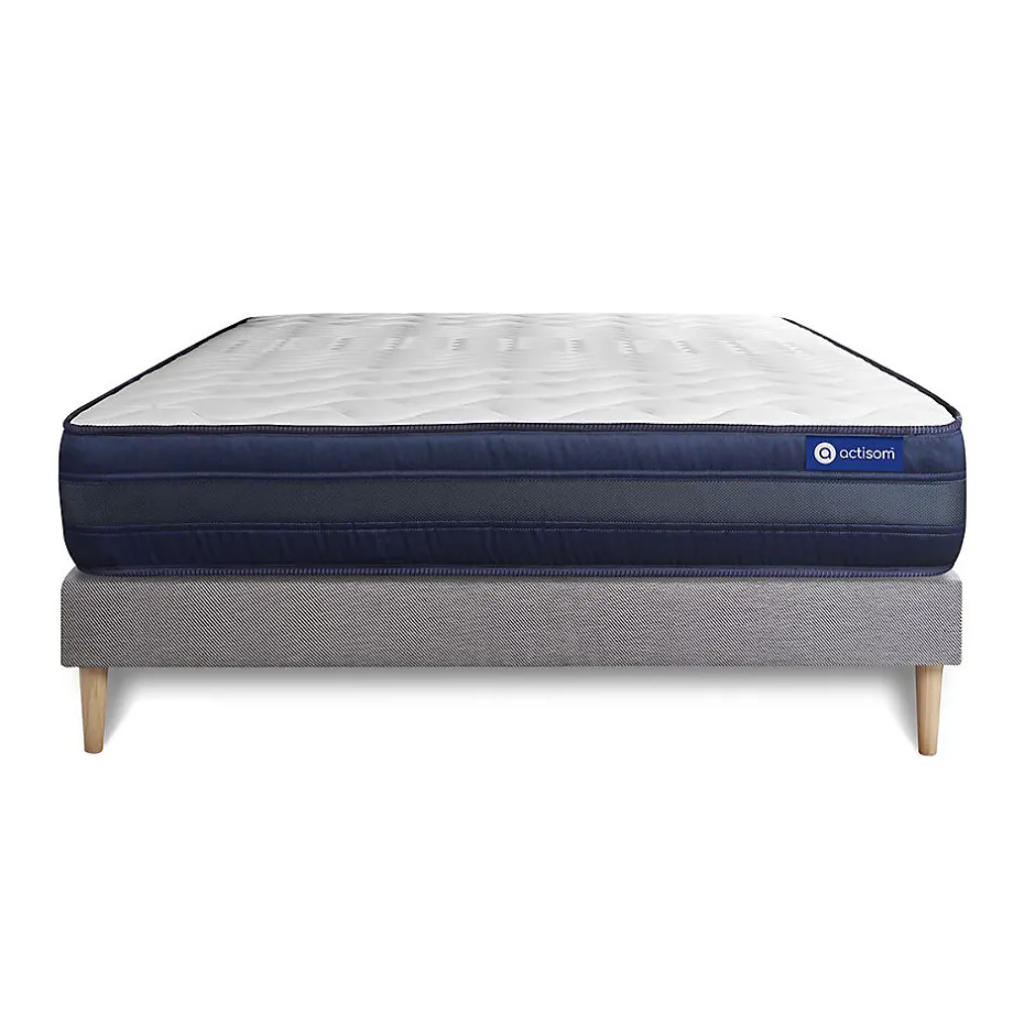 Actisom Ensemble Mémoire de forme de confort Très ferme avec sommier kit Discount