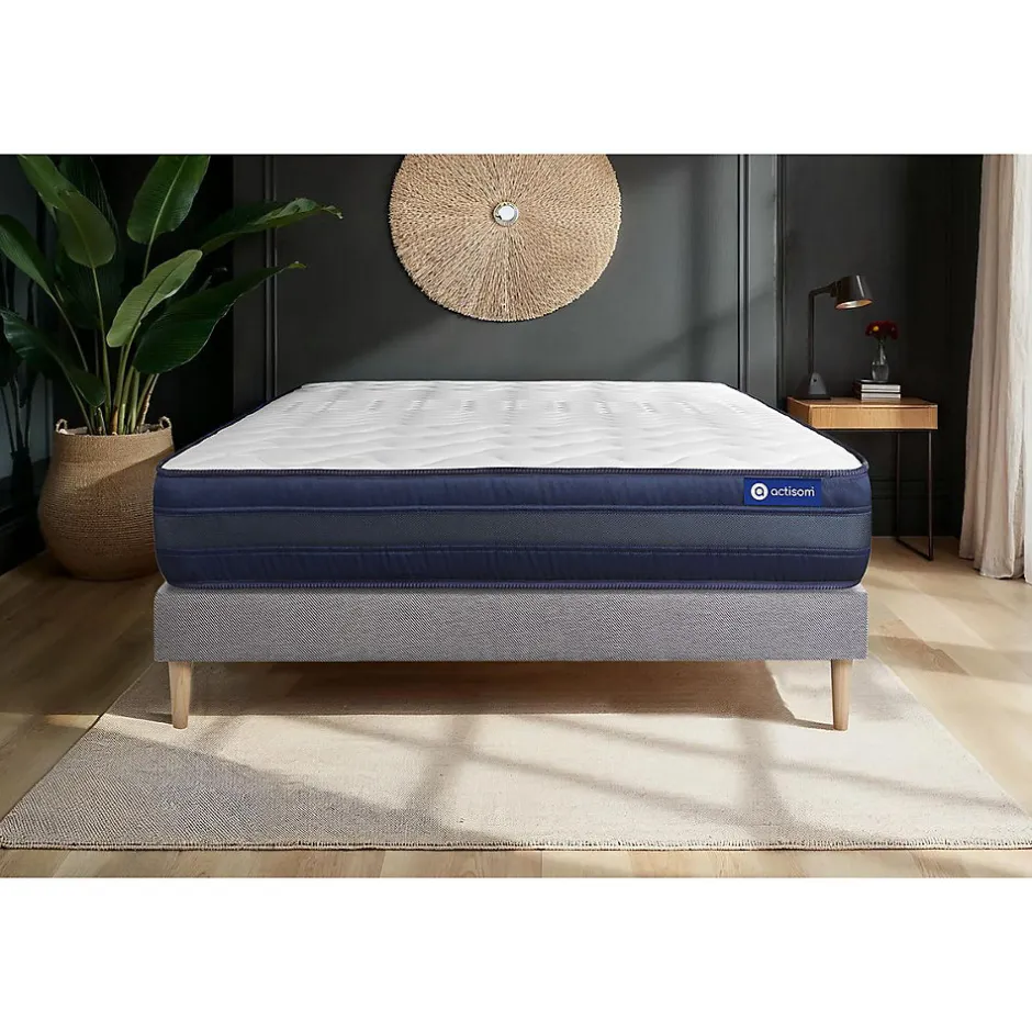 Actisom Ensemble Mémoire de forme de confort Très ferme avec sommier kit Discount