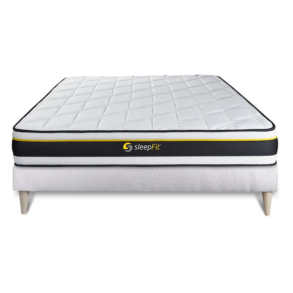 Sleepfit Ensemble Mousse de confort Très ferme avec sommier kit Hot