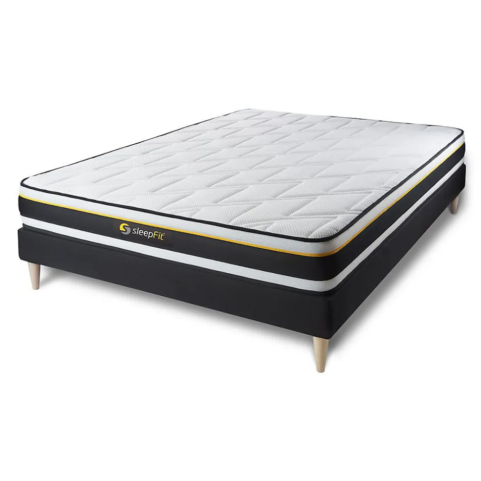 Sleepfit Ensemble Mousse de confort Très ferme avec sommier kit