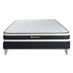 Sleepfit Ensemble Mousse de confort Très ferme avec sommier kit