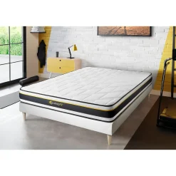 Sleepfit Ensemble Mousse de confort Très ferme avec sommier kit