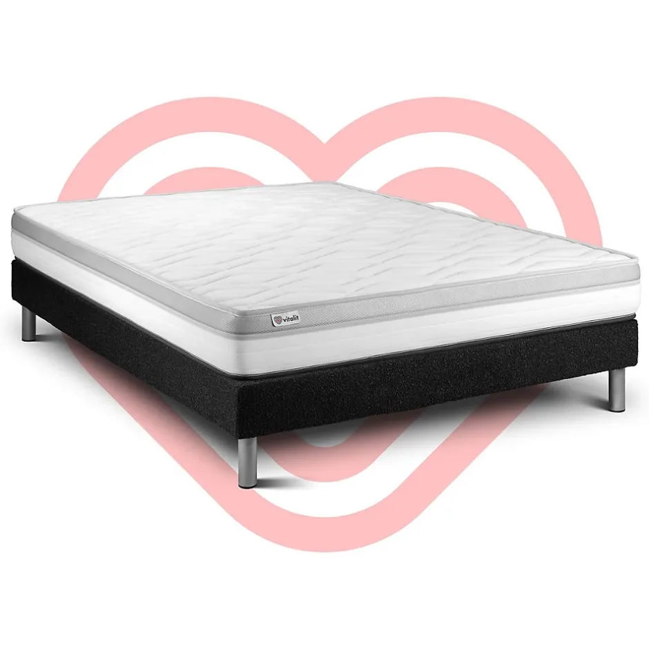 Vitalit Ensemble Mousse de confort Ferme avec sommier kit Discount