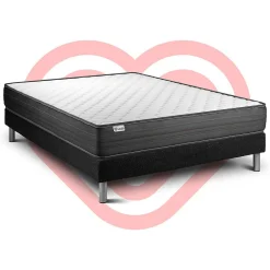 Vitalit Ensemble Mousse polyuréthane à mémoire de forme de confort Ferme avec sommier tapissier