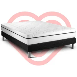Vitalit Ensemble Mousse polyuréthane à mémoire de forme de confort Ferme avec sommier kit