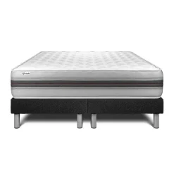 Vitalit Ensemble Mousse polyuréthane à mémoire de forme de confort Equilibré avec sommier tapissier