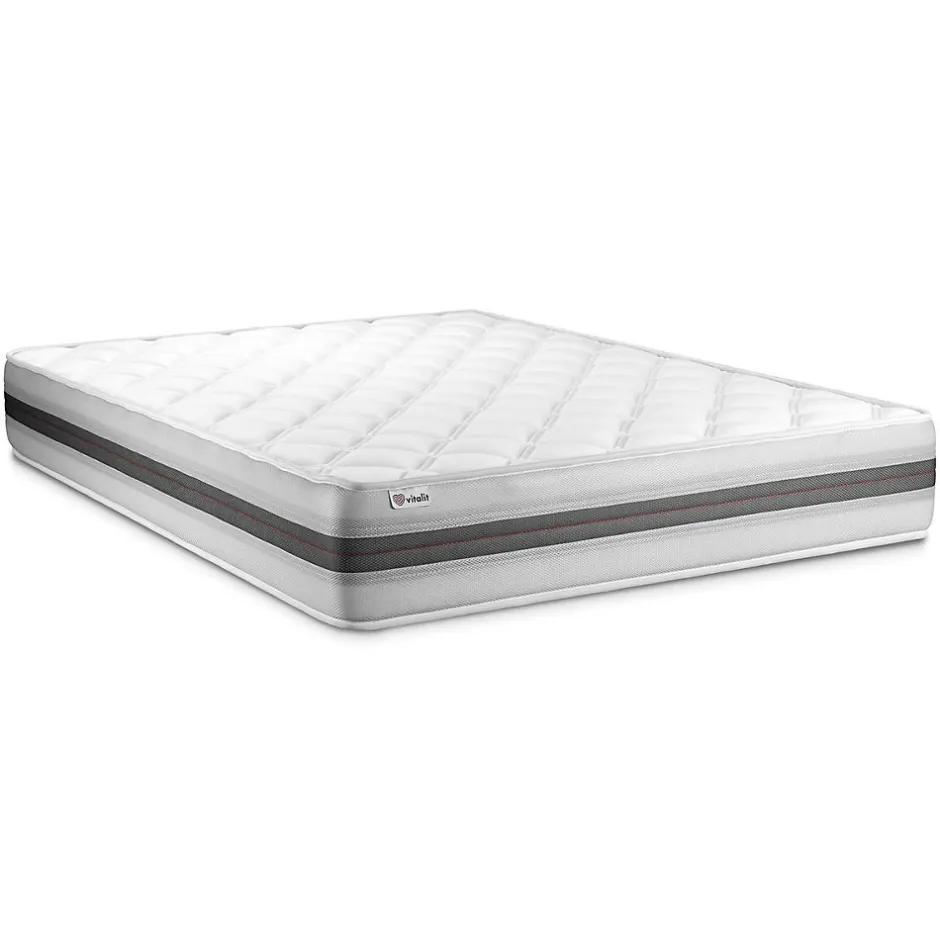 Vitalit Ensemble Mousse polyuréthane à mémoire de forme de confort Equilibré avec sommier tapissier