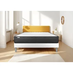 Vitalit Ensemble Mousse polyuréthane à mémoire de forme de confort Ferme avec sommier tapissier Outlet