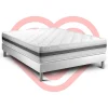 Vitalit Ensemble Mousse polyuréthane à mémoire de forme de confort Equilibré avec sommier tapissier Best