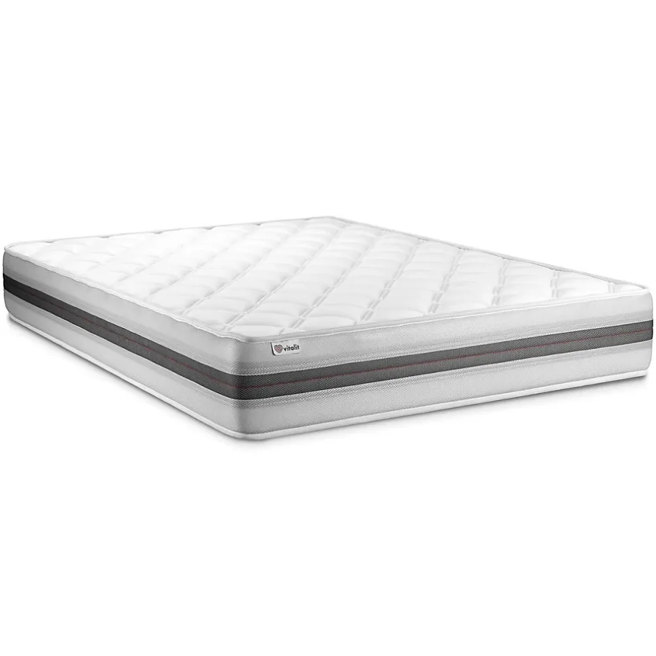 Vitalit Ensemble Mousse polyuréthane à mémoire de forme de confort Equilibré avec sommier tapissier Best