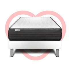 Vitalit Ensemble Mousse polyuréthane à mémoire de forme de confort Ferme avec sommier tapissier