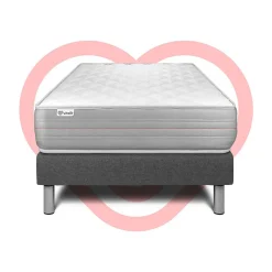 Vitalit Ensemble Mousse polyuréthane à mémoire de forme de confort Ferme avec sommier tapissier
