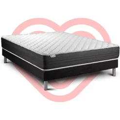 Vitalit Ensemble Mousse polyuréthane à mémoire de forme de confort Ferme avec sommier kit Discount