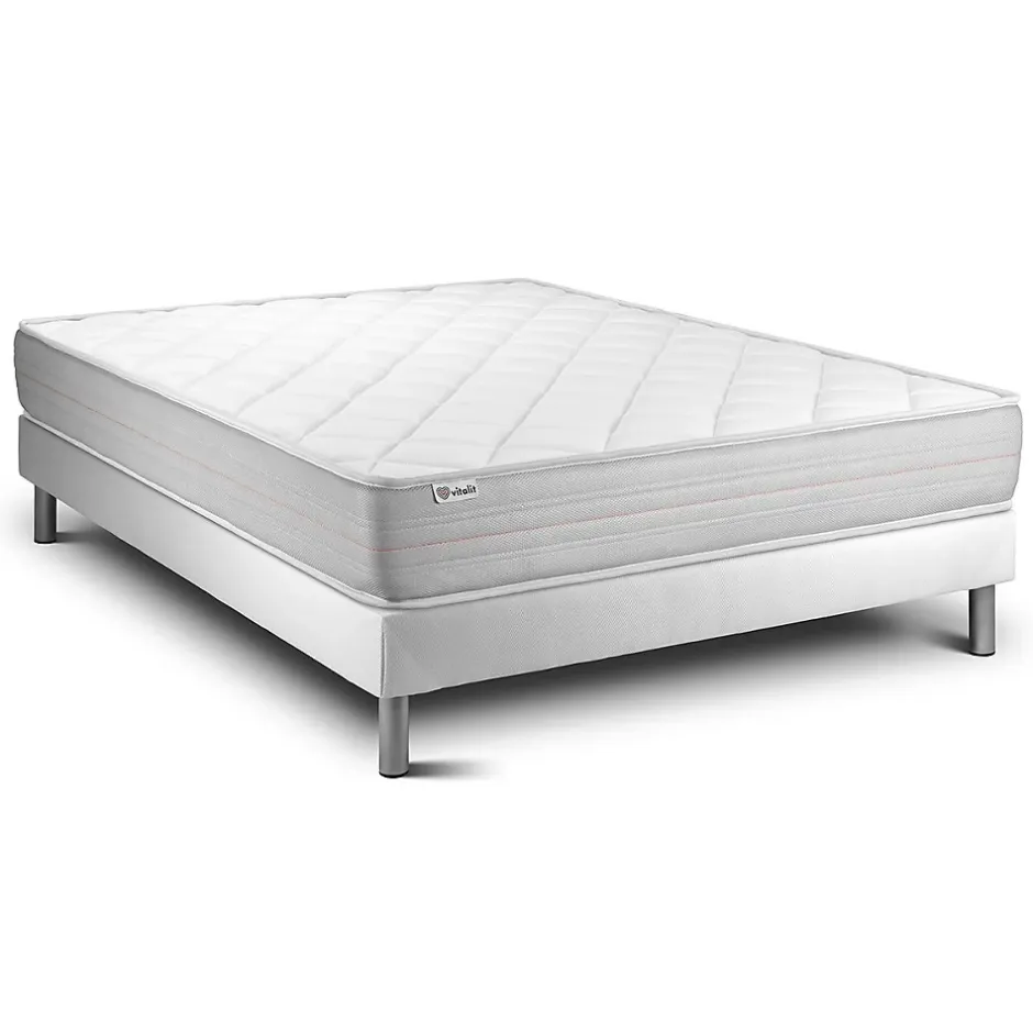 Vitalit Ensemble Mousse polyuréthane à mémoire de forme de confort Ferme avec sommier kit Hot
