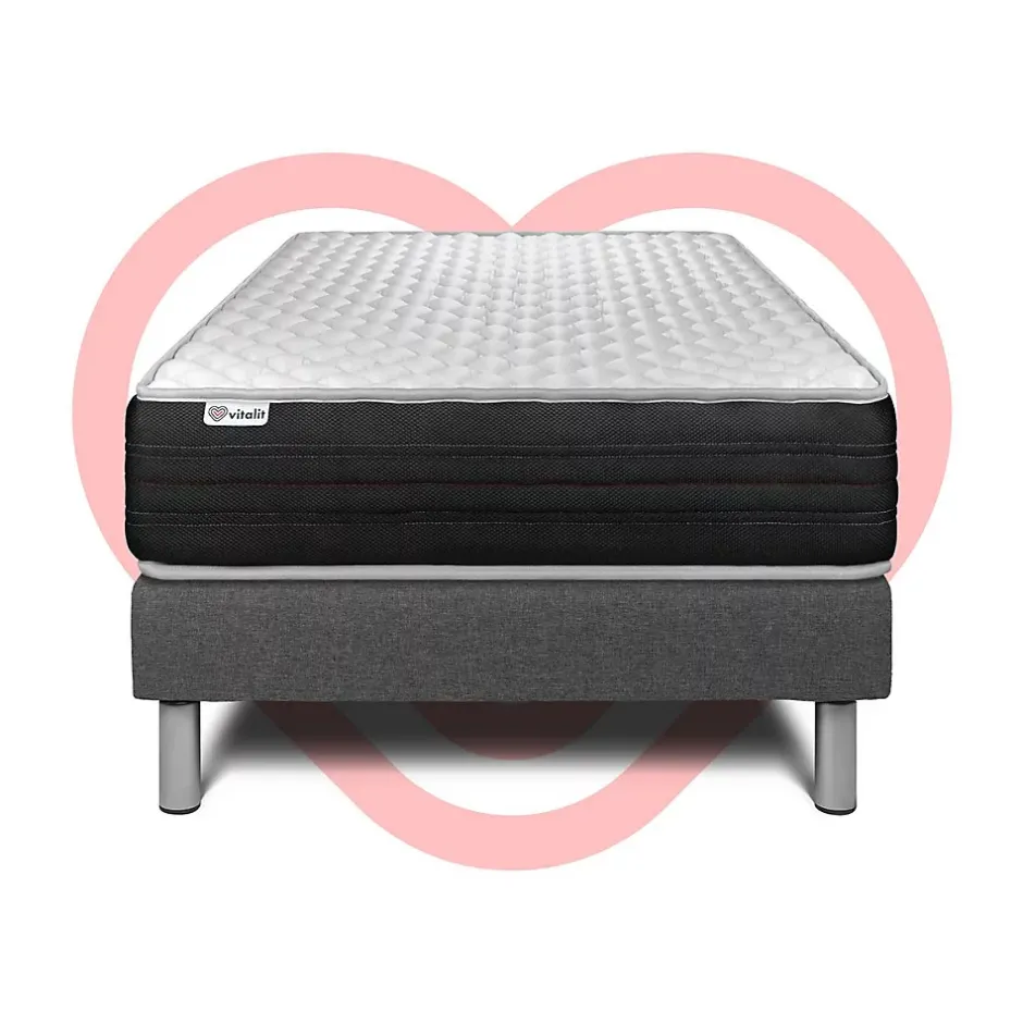 Vitalit Ensemble Mousse polyuréthane à mémoire de forme de confort Ferme avec sommier tapissier Online