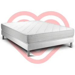 Vitalit Ensemble Mousse polyuréthane à mémoire de forme de confort Ferme avec sommier kit