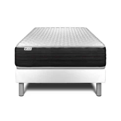 Vitalit Ensemble Mousse polyuréthane à mémoire de forme de confort Ferme avec sommier tapissier Discount