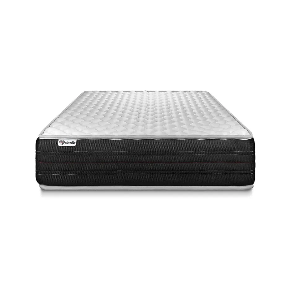 Vitalit Ensemble Mousse polyuréthane à mémoire de forme de confort Ferme avec sommier tapissier Discount
