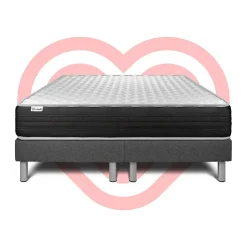 Vitalit Ensemble Mousse polyuréthane à mémoire de forme de confort Ferme avec sommier tapissier
