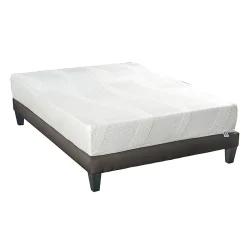 Bellecour Ensemble Paris 140x190 cm Matelas Mousse + Sommier Bois Outlet