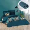 L'Effet Papillon Ensemble parure de couette 260x240 cm Alianor + drap housse 160x200 Bleu