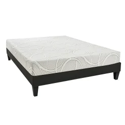 Olympe Literie Ensemble Poséidon 140x190 cm Matelas Mousse + Sommier Bois