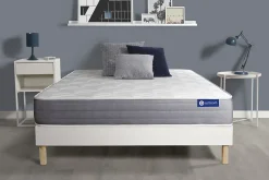 Actisom Ensemble Ressorts ensachés et mémoire de forme de confort Mi-ferme avec sommier kit Online